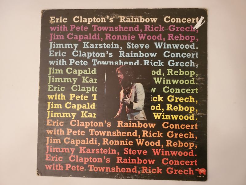 Eric Clapton Eric Clapton's Rainbow Concert vinyl record
